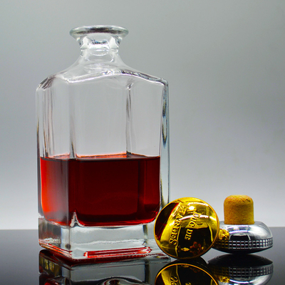 Έλεγαντο γυάλινο μπουκάλι βότκα τζιν 500ml 750ml 1000ml όγκος για προσαρμοσμένο γυάλινο μπουκάλι