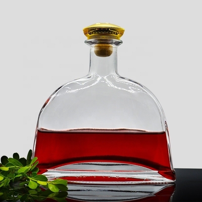 Έλεγαντο γυάλινο μπουκάλι βότκα τζιν 500ml 750ml 1000ml όγκος για προσαρμοσμένο γυάλινο μπουκάλι