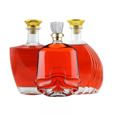 375ml 500ml 750ml 1000ml χωρητικότητα γυάλινα μπουκάλια για βότκα με φελλό κορυφή βίδα GPI Top Cap