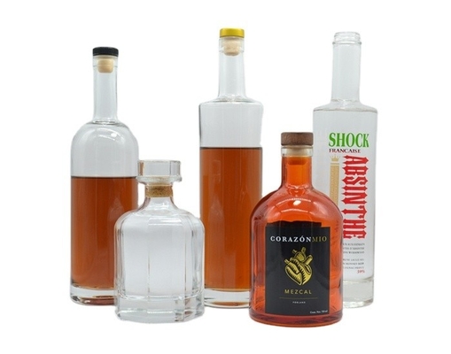 375ml 500ml 750ml 1000ml χωρητικότητα γυάλινα μπουκάλια για βότκα με φελλό κορυφή βίδα GPI Top Cap