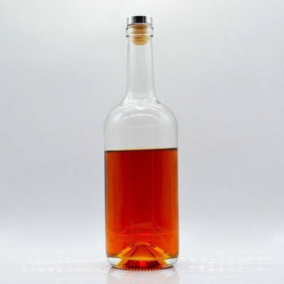 Προσαρμοσμένο σχεδιασμό 75cl μπουκάλι ουίσκι 0,75l Extra Flint Cork μπουκάλι βότκα με δωρεάν δείγμα