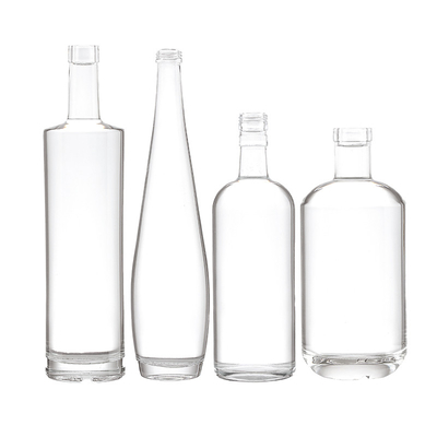 Super Flint Glass 700ml 750ml 200ml κενό γυάλινο μπουκάλι για οινοπνεύματα σε προσαρμοσμένο σχήμα