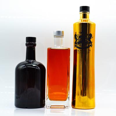 Προσαρμοσμένο 1000ml 750ml 700ml 500ml γυάλινο μπουκάλι για ποτά Βότκα Τζιν Ουίσκι Πρότυπο CE