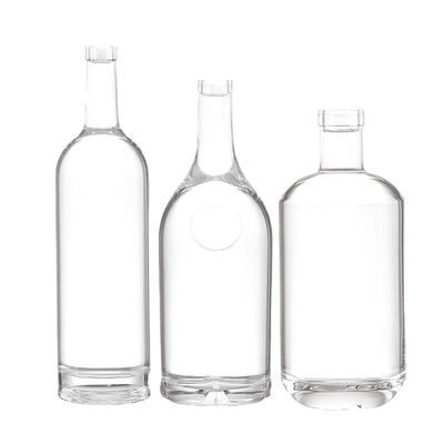 Προσαρμοσμένο 500ml Luxury Glass Liquor μπουκάλι με χωρητικότητα 200ml/300ml/700ml/750ml
