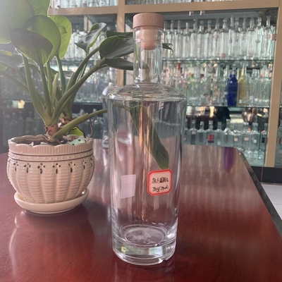 Super Flint Glass 70cl 1 λίτρο πλατύ στόματος γυάλινο μπουκάλι για οινοπνευματώδη ποτά Διαφανές κενό