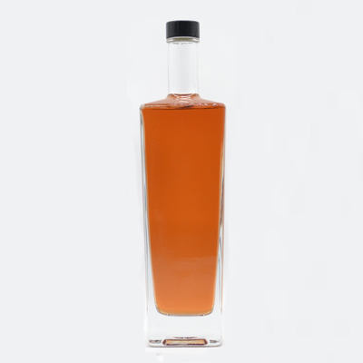 Υλικό γυαλιού υψηλής πυρίτιδας 700 ml 750 ml ρούμι βότκα ουίσκι τεκίλα γυάλινο μπουκάλι με φελλό