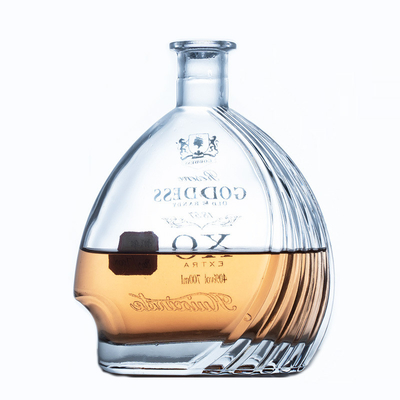 Υλικό γυαλιού υψηλής πυρίτιδας 700 ml 750 ml ρούμι βότκα ουίσκι τεκίλα γυάλινο μπουκάλι με φελλό