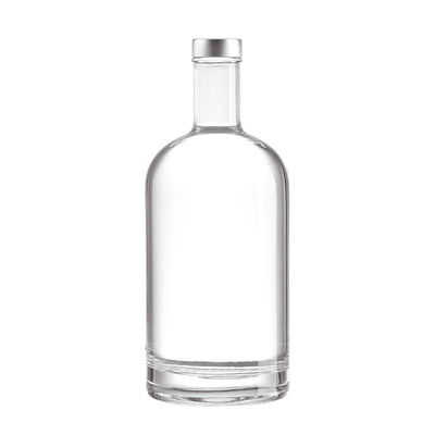Υλικό γυαλιού Super Flint Dark Square Μπουκάλια Λικέρ για OEM/ODM 200ml 500ml 750ml 1L