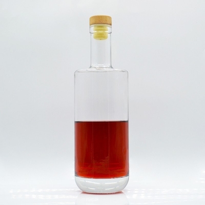 375ml 500ml 700ml 750ml Διαφορετικά μεγέθη Γυάλινα μπουκάλια για ποτό Βότκα Ουίσκι Ρομ Τζιν