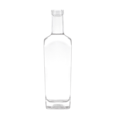 Υλικό γυαλιού Super Flint Dark Square Μπουκάλια Λικέρ για OEM/ODM 200ml 500ml 750ml 1L