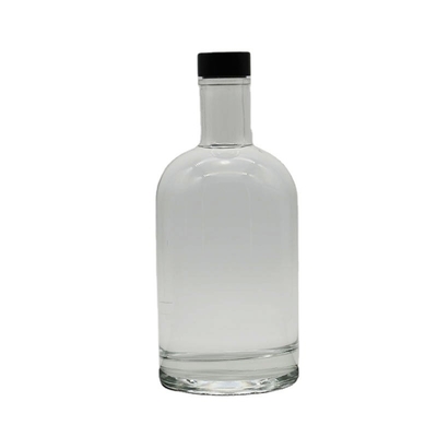 750 ml μπουκάλι βότκας με παγωμένη υφή και υλικό από κρυστάλλινο λευκό γυαλί