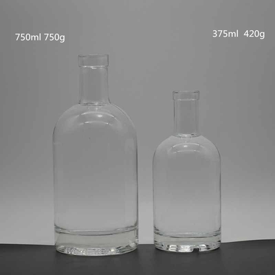 750 ml μπουκάλι βότκας με παγωμένη υφή και υλικό από κρυστάλλινο λευκό γυαλί