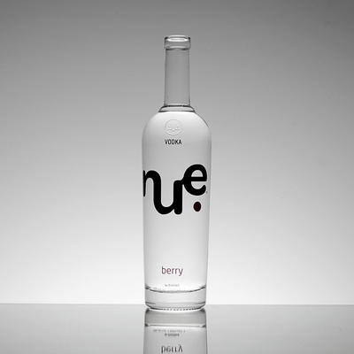 375ml 700ml 750ml Βότκα Ουίσκι Λικέρ γυάλινο μπουκάλι με προσαρμοσμένο σχεδιασμό και επιφάνεια πάγου
