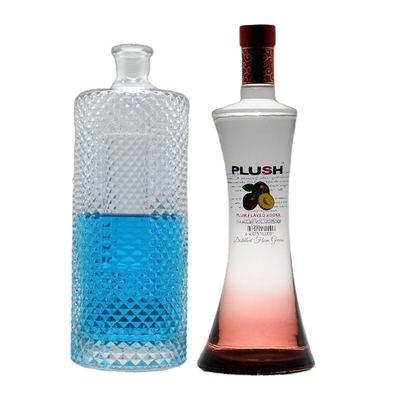 Υλικό Super Flint Glass 750ml Βότκα Spirits Gin Rum Glass Liquor μπουκάλι με φελλό