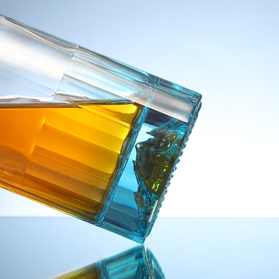 500 ml 750 ml πολυτέλεια μπουκάλια γυαλιού κρασιού με υλικό Super Flint και Cork Top Cap