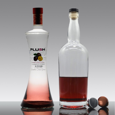 250 ml Κόκκινη Ετικέτα Χρυσή Ζωγραφική Ρίπανση Μπράντυ Λικέρ Τεκίλα Βότκα μπουκάλι με μεταλλικό καπάκι
