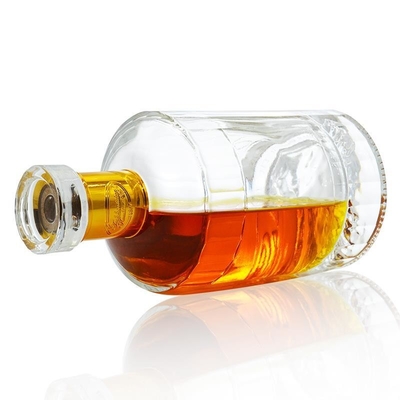 500ml 700ml 75cl Super Flint Whiskey γυάλινο μπουκάλι με κρυστάλλινο λευκό υλικό στο CIF