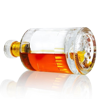 500ml 700ml 75cl Super Flint Whiskey γυάλινο μπουκάλι με κρυστάλλινο λευκό υλικό στο CIF