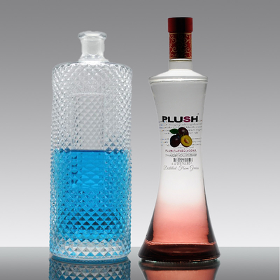 Δείγμα Ελεύθερα Βιομηχανικά 300 ml 750 ml 1L άδεια γυάλινα μπουκάλια κρασιού με καπάκι