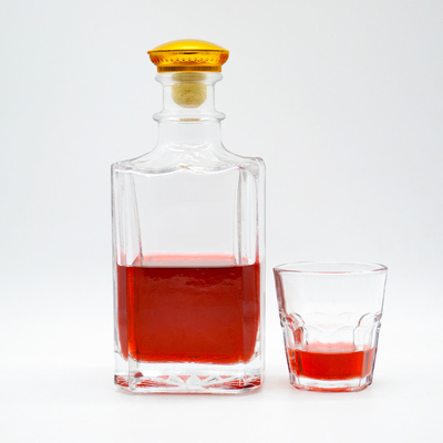 Πωλήσεις γυάλινων μπουκαλιών 750 ml κενά παγωμένα Super Flint Spirits μπουκάλια με φελλό
