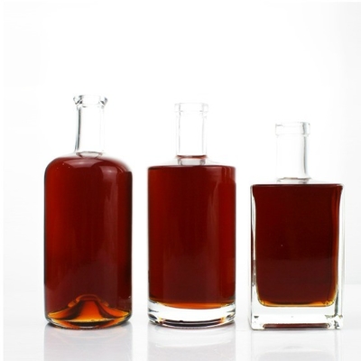 Υψηλής ποιότητας σαφείς μπουκάλες ρούμι 500ml 700ml 750ml με εξαιρετική κατασκευή