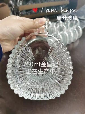 500 ml κρασί από ελαιόλαδο κενό 700 ml 750 ml μαύρη βότκα ουίσκι γυάλινα μπουκάλια