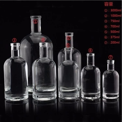 Προσαρμοσμένο Super Round Super Flint Άδειο Κροκάκι 750 ml Φιαλάκι Βότκα