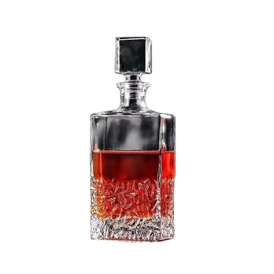 Πουλάω 750 ml Clear Spirit Glass Vodka μπουκάλι άδεια μπουκάλια με σχήμα διαμαντιού Τζιν