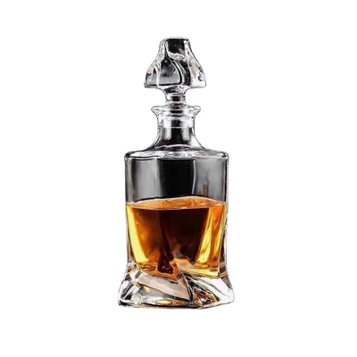 Πουλάω 750 ml Clear Spirit Glass Vodka μπουκάλι άδεια μπουκάλια με σχήμα διαμαντιού Τζιν