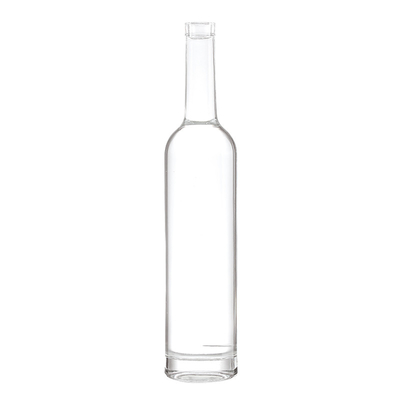 Προσαρμόστε το δικό σας 750ml σαφές γυάλινο μπουκάλι για ελαιόλαδο Λικέρ Βότκα και προσιτή