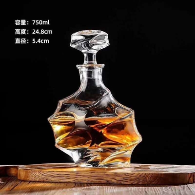 500 ml/650 ml/700 ml/800 ml Κρυστάλλινο λευκό γυαλί ντεκαντέρ κρασιού για κορυφαία κλάση Brandy Vodka