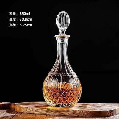 500 ml/650 ml/700 ml/800 ml Κρυστάλλινο λευκό γυαλί ντεκαντέρ κρασιού για κορυφαία κλάση Brandy Vodka