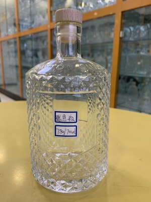 Βασικό υλικό Κρυστάλλινο γυαλί 500 ml 700 ml Κενό μπουκάλι κρασιού με φελλό
