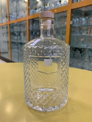 Βασικό υλικό Κρυστάλλινο γυαλί 500 ml 700 ml Κενό μπουκάλι κρασιού με φελλό