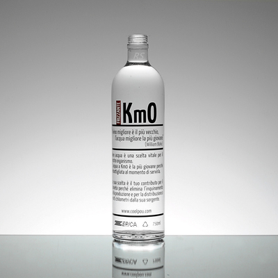 Προσαρμοσμένα 750 ml διαυγές γυάλινα μπουκάλια για την σφράγιση αλκοόλ τύπου φελλού επιφάνειας χειρισμού Decal