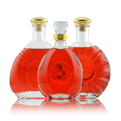 500 ml Custom Liquor Glass Bottle Υπερήλεκτο υλικό γυαλιού σχιστόλιθου για αποδεκτό OEM/ODM