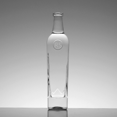 Επεξεργασία της επιφάνειας του ντεκάλ 750 ml Διαυγές γυάλινο μπουκάλι για κρασί Limoncello Liquor