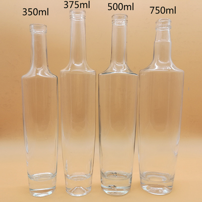 375ml Διαυγές Bellissima γυάλινα μπουκάλια Ιδανικά για λύσεις συσκευασίας ποτών