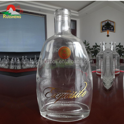 Super Flint γυάλινο κενό 1.5L 2 λίτρων γυάλινο μπουκάλι κρασιού με καπάκι