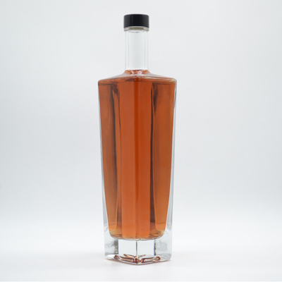 Γλύψιμο σχήμα μόδας Super Flint Brandy Spirits κενό λευκό ποτό xo γυάλινο μπουκάλι τετράγωνο