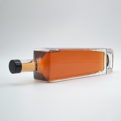 Γλύψιμο σχήμα μόδας Super Flint Brandy Spirits κενό λευκό ποτό xo γυάλινο μπουκάλι τετράγωνο