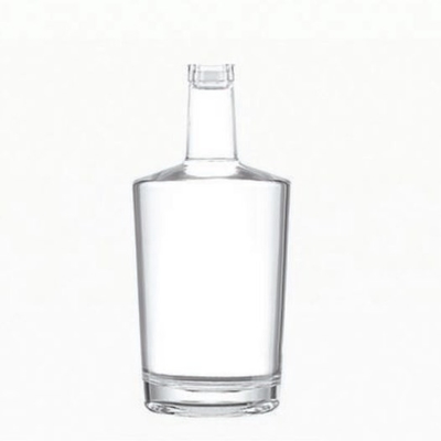 Super Flint Glass 750 ml μπουκάλι για Brandy Rum Vodka σε μαύρη συσκευασία και υλικό