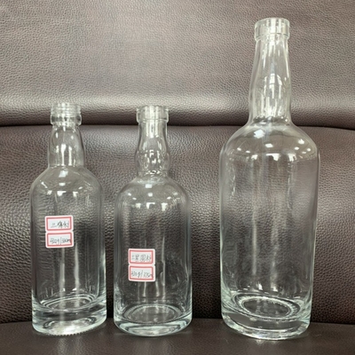 Υλικό γυαλιού υψηλής πυρίτιδας 700ml Χωρίς λαιμό μπουκάλι για ουίσκι 375ml