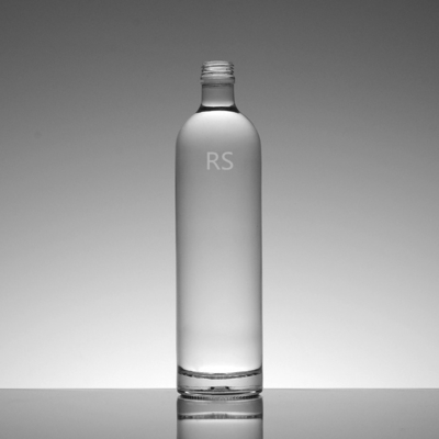 Κρυστάλλινο λευκό 500ml 700ml 750ml Super Flint γυαλί κενό ρούμι καθαρό μπουκάλι οινοπνεύματος σχεδιαστής