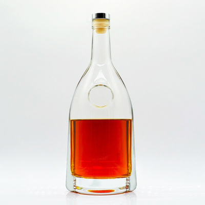 Προσαρμοσμένο 1000ml 750ml 700ml 500ml γυάλινο μπουκάλι για ποτά Βότκα Τζιν Ουίσκι Πρότυπο CE
