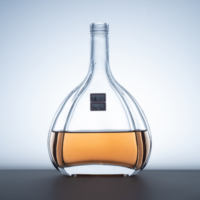 Υλικό σώματος Super Flint Glass Brandy XO Μίνι κυλίνδρες σαμπάνιας με φύλλο σφενδάμου