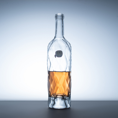 Υλικό σώματος Super Flint Glass Brandy XO Μίνι κυλίνδρες σαμπάνιας με φύλλο σφενδάμου