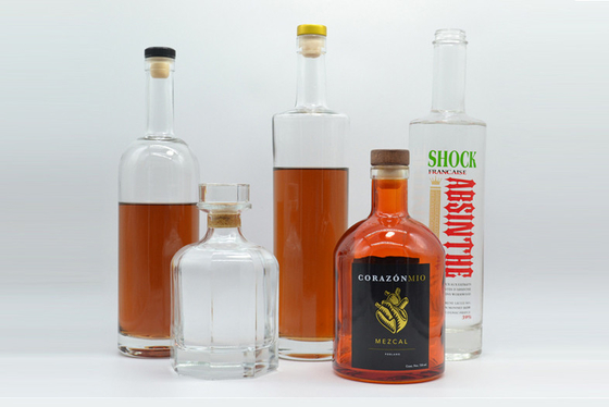 Super Flint Custom Logo 100ml 350ml 550ml 750ml γυάλινο μπουκάλι για τεκίλα βότκα ουίσκι
