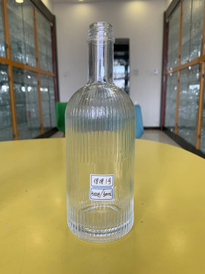 Υλικό Super Flint Glass Διαυγές Ουίσκι 5cl Βότκα γυάλινο μπουκάλι κρασιού 500ml μπουκάλι αλκοόλ