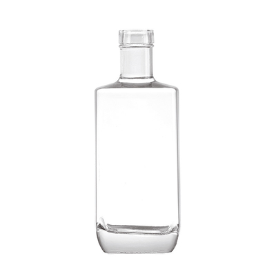 500 ml 700 ml 750 ml τετραγωνικό μπουκάλι βότκας σε υλικό γυαλιού Super Flint για μεταλλικό νερό